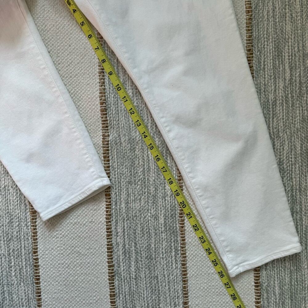 Madewell Petite 9" Mid-Rise Skinny Jeans in Pure White Women’s Size 36 P - Picture 5 of 13